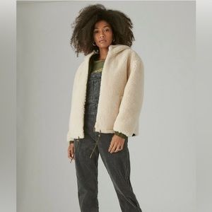 Lucky Brand Reversible Sherpa jacket/hoodie